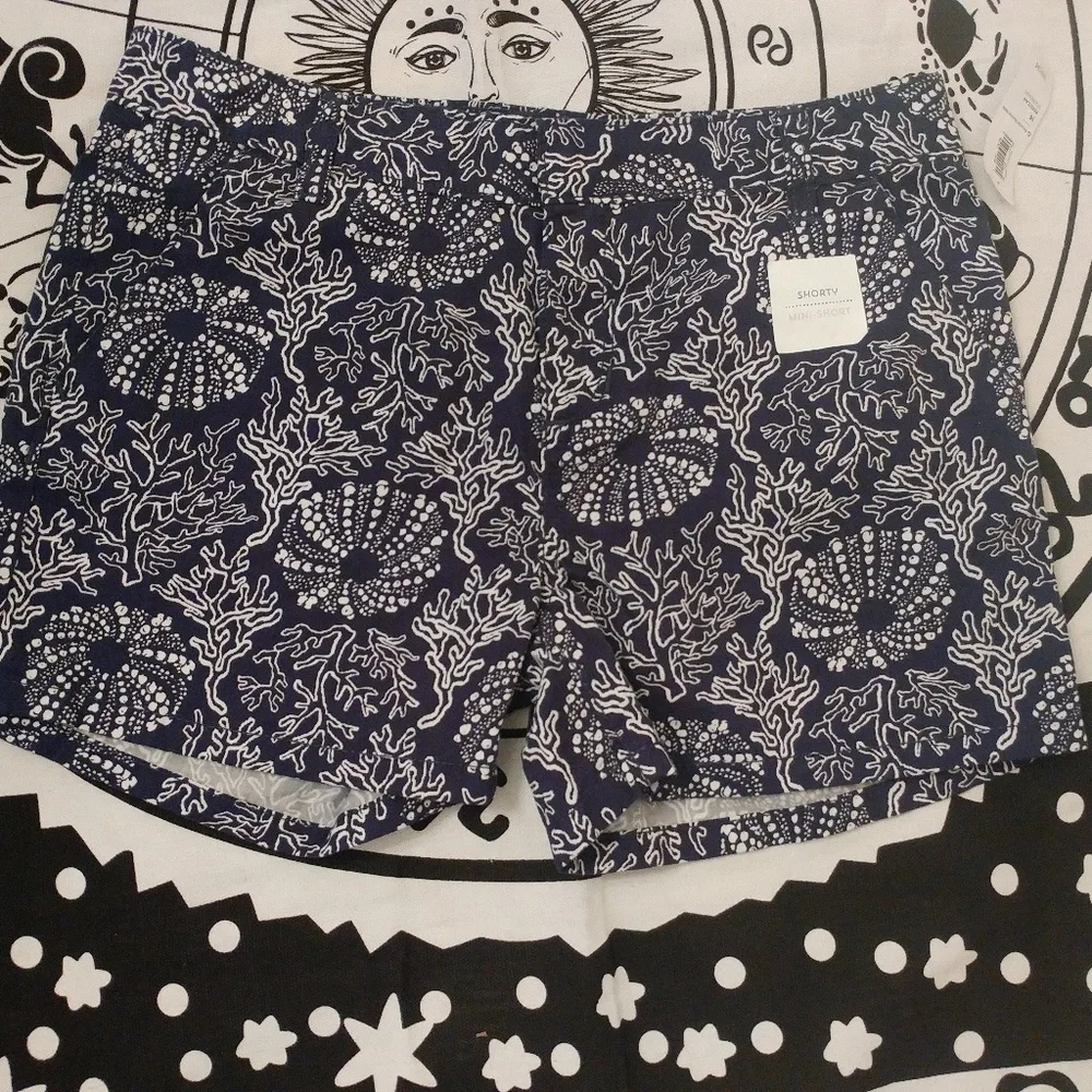 Old Navy Shorty Blue & White Mini-Short NWT